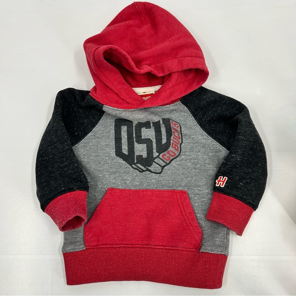 HOMAGE Gray and Red Sweatshirt with OSU Graphic.  Price is FIRM